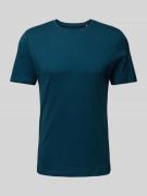 s.Oliver RED LABEL T-Shirt mit Label-Print in Ocean, Größe XL