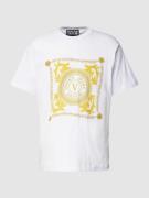 Versace Jeans Couture T-Shirt mit Motiv-Print in Weiss, Größe S