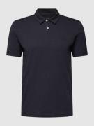 Marc O'Polo Shaped Fit Poloshirt mit Label-Stitching in Dunkelblau, Gr...