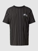 Tommy Jeans T-Shirt mit Nadelstreifen in Black, Größe S