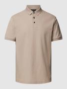 Emporio Armani Poloshirt mit Label-Stitching in Beige, Größe S