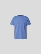 WOOD WOOD T-Shirt mit Label-Stitching in Blau, Größe S