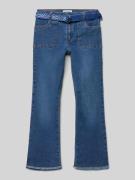 Mayoral Flared Cut Jeans mit Gürtel in Blau, Größe 104