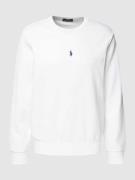 Polo Ralph Lauren Sweatshirt mit Label-Stitching in Weiss, Größe XL