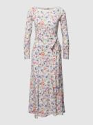 Polo Ralph Lauren Midikleid mit floralem Muster in Rose, Größe L