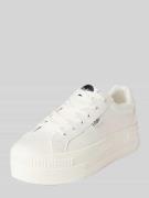 Buffalo Plateau-Sneaker mit Schnürverschluss Modell 'PAIRED' in Weiss,...