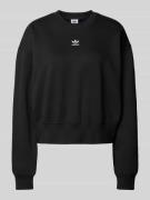 adidas Originals Sweatshirt mit Label-Stitching in Black, Größe S