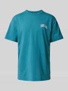 Tommy Jeans T-Shirt mit Label-Stitching in Petrol, Größe S