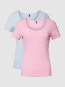 HUGO T-Shirt mit Rundhalsausschnitt im 2er-Pack in Pink, Größe S