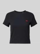 Levi's® T-Shirt mit Label-Detail und Rundhalsausschnitt in Black, Größ...