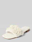 Marc Cain Bags & Shoes Sandale mit Perlen in Weiss, Größe 37