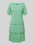 Betty Barclay Knielanges Kleid mit Allover-Print in Gruen, Größe 38