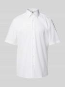 BOSS Regular Fit Business-Hemd mit Kentkragen Modell 'Joe' in Weiss, G...