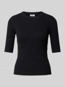 Esprit T-Shirt mit Strukturmuster in Black, Größe S