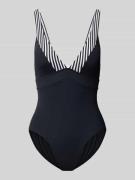 Esprit Badeanzug mit Streifenmuster Modell 'BONDI BEACH' in Black, Grö...