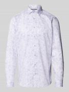 Eterna Slim Fit Business-Hemd mit Paisley-Muster in Rose, Größe 40
