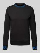 Michael Kors Sweatshirt mit Label-Print in Black, Größe S