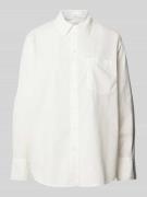 OPUS Hemdbluse mit aufgesetzter Brusttasche Modell 'Futani' in Weiss, ...