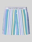 Polo Ralph Lauren Pyjama-Shorts mit Streifenmuster in Blau, Größe XS