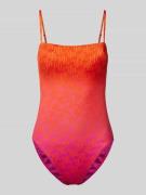Lauren Ralph Lauren Badeanzug mit Karree-Ausschnitt in Orange, Größe 3...