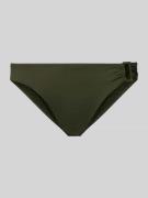 Lauren Ralph Lauren Bikini-Hose mit Label-Applikation in Khaki, Größe ...