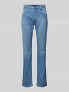 MAC Slim Fit Jeans mit Knopfverschluss Modell "ARNE PIPE" in Hellblau,...