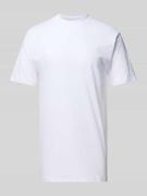 HOM T-Shirt im unifarbenen Design Modell 'Harro' in Weiss, Größe XXL
