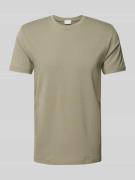 Mey T-Shirt mit geripptem Rundhalsausschnitt in Gruen, Größe S