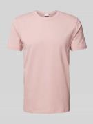 Mey T-Shirt mit geripptem Rundhalsausschnitt in Rose, Größe M