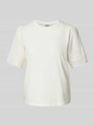 YAS T-Shirt mit Lochstickerei Modell 'YASLEX' in Offwhite, Größe M