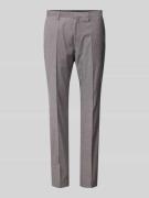 Roy Robson Modern Fit Anzughose mit Bügelfalten in Silber, Größe 46