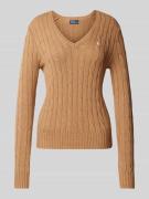 Polo Ralph Lauren Strickpullover mit Label-Detail Modell 'KIMBERLY' in...