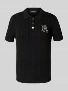 Lauren Ralph Lauren T-Shirt in Strick-Optik Modell 'NATRISSA' in Black...