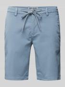 MAC Regular Fit Shorts mit Tunnelzug in Rauchblau, Größe 30