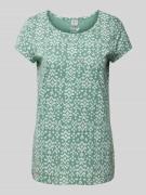 Ragwear T-Shirt mit Allover-Muster Modell 'Mintt' in Mint, Größe XS