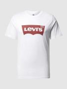 Levi's® T-Shirt aus Baumwolle mit Logo-Print in Weiss, Größe L