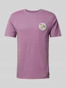 Rip Curl T-Shirt mit Label-Print Modell 'PASSAGE' in Flieder, Größe S