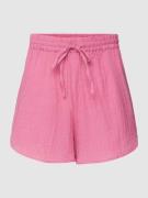 ICHI Shorts mit Tunnelzug Modell 'Foxa' in Pink, Größe XS