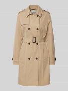 Tom Tailor Trenchcoat mit Bindegürtel in Beige, Größe XL