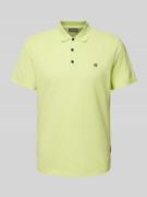 Napapijri Slim Fit Poloshirt mit Logo-Stitching Modell 'EALIS' in Neon...