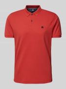 Lerros Regular Fit Poloshirt mit Logo-Stitching in Koralle, Größe M