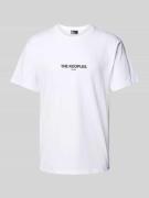 THE KOOPLES T-Shirt mit Label-Print in Weiss, Größe S
