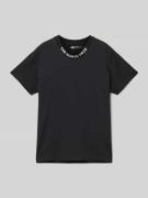 The North Face T-Shirt mit Label-Print Modell 'ZUMU' in Black, Größe 1...