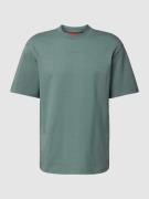HUGO T-Shirt mit regulärem Schnitt und Label-Print in Mint, Größe M