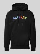 MARKET Hoodie mit Label-Print Modell 'PINK PANTHER NOSTALGIA' in Black...