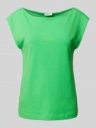Esprit T-Shirt in unifarbenem Design in Neon Gruen, Größe S