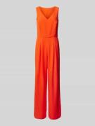 Esprit Jumpsuit in unifarbenem Design in Orange, Größe 34