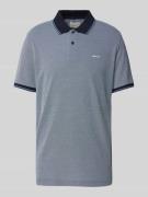 Gant Slim Fit Poloshirt mit Label-Stitching in Jeansblau, Größe S