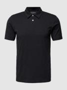 Marc O'Polo Shaped Fit Poloshirt mit Label-Stitching in Black, Größe M