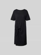 Juvia T-Shirt-Kleid mit Knoten-Detail in Black, Größe XS